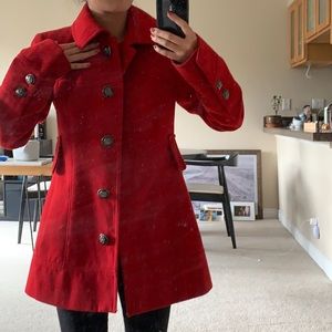 Red Jessica Simpson coat